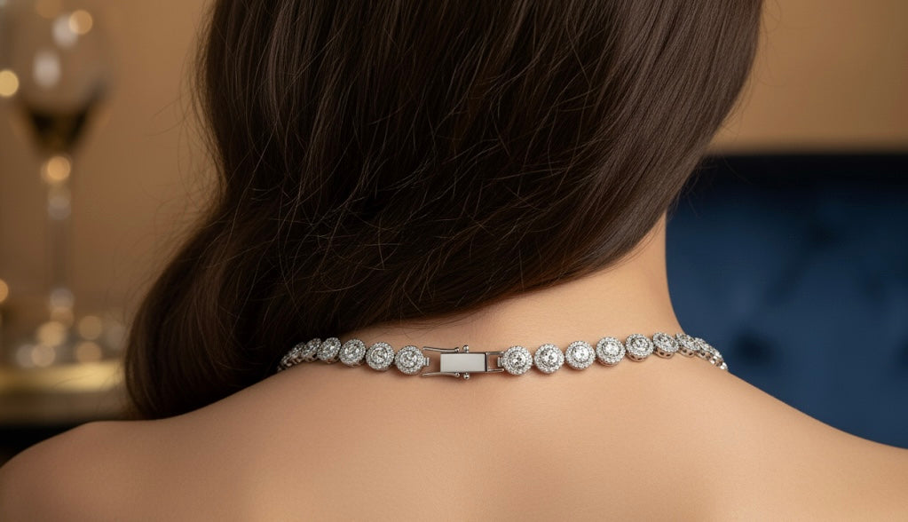 LUNITA diamond inlaid Jewelry Set