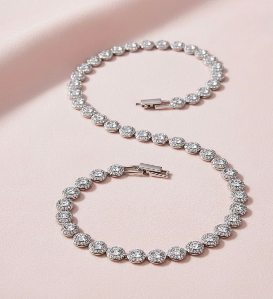 LUNITA diamond inlaid Jewelry Set