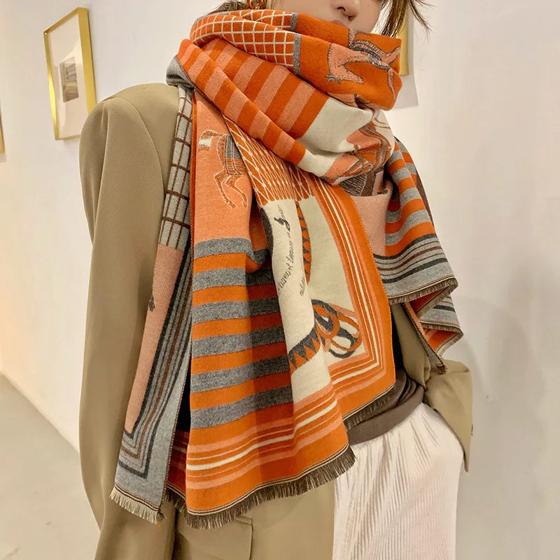 Luxury scarf winter