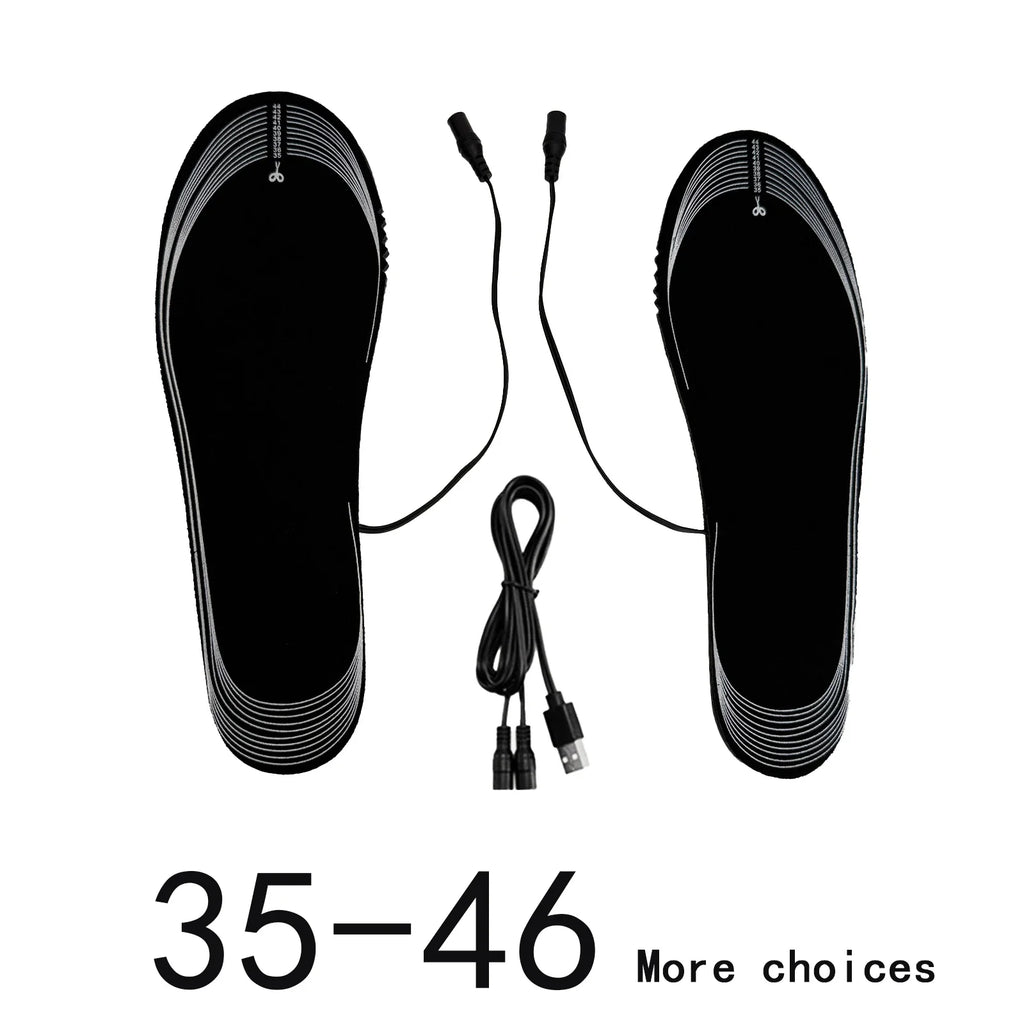 USB Heated Insoles Electric Foot Warming Pad Winter