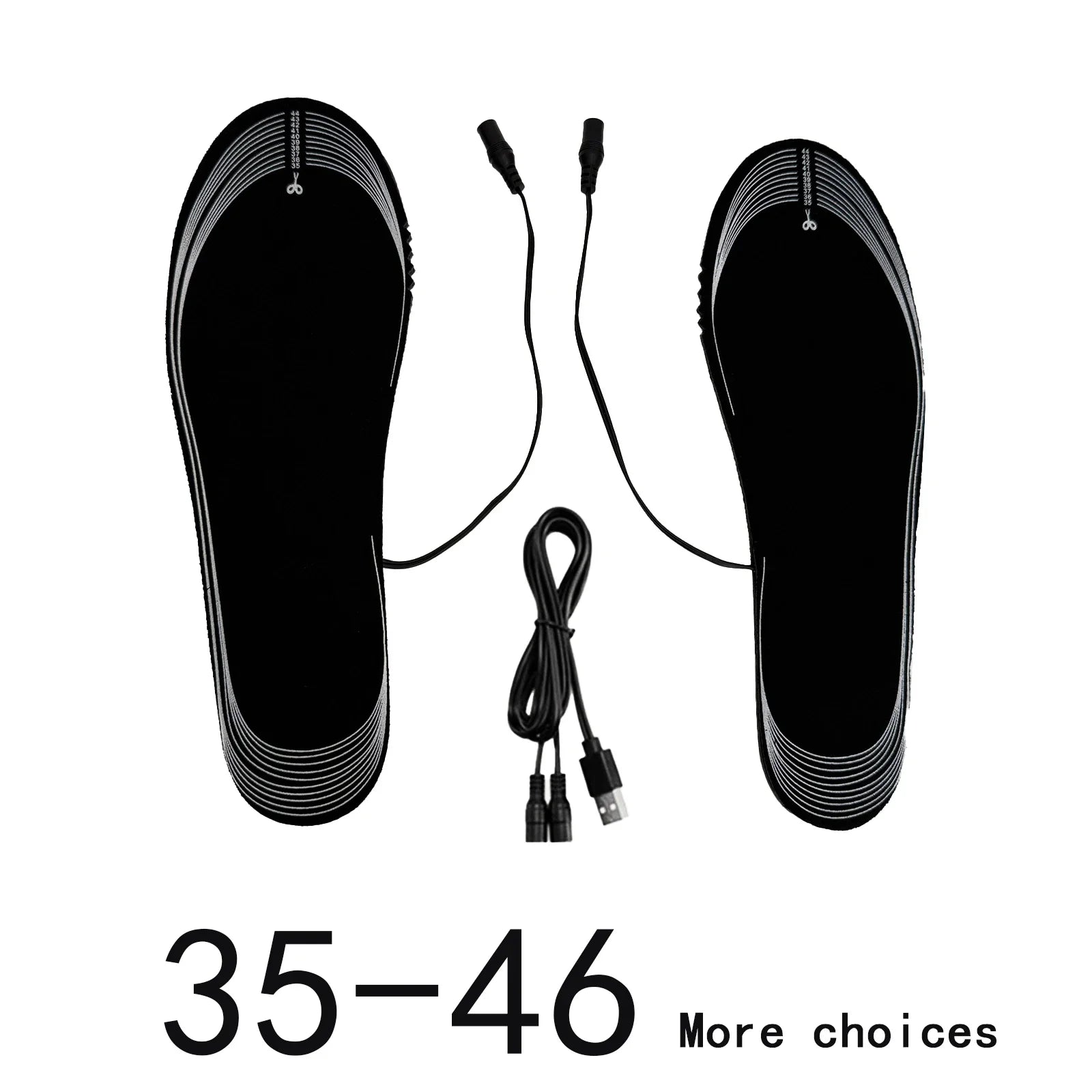 USB Heated Insoles Electric Foot Warming Pad Winter