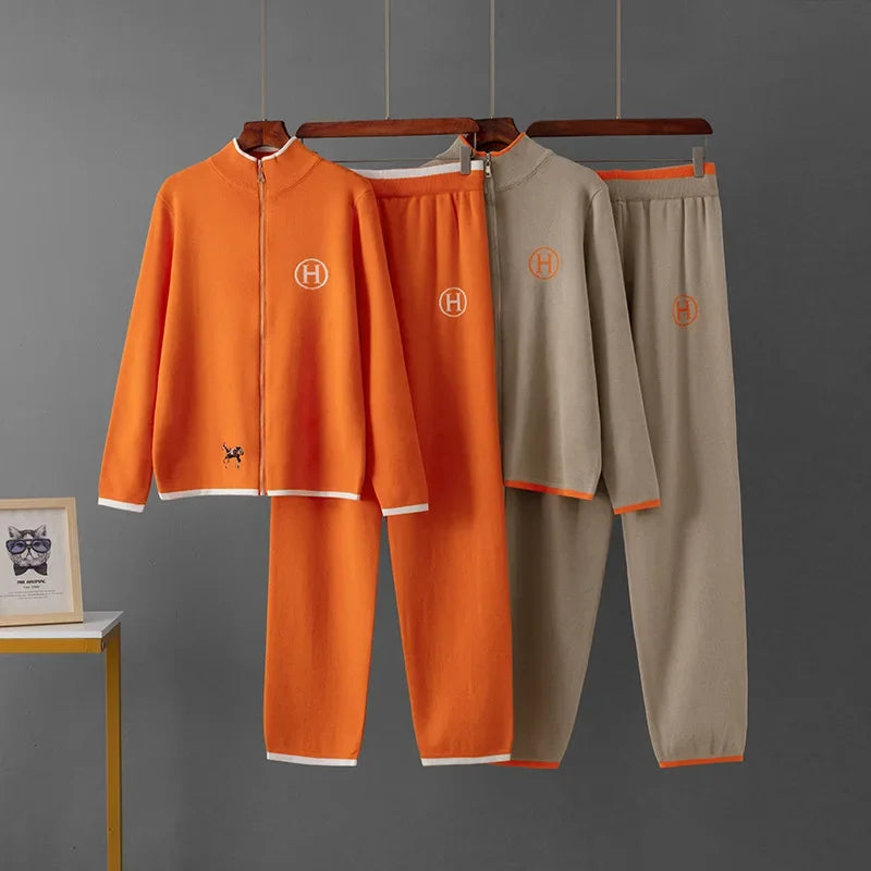 LUNITA Long Sleeve Knitted Outerwear set