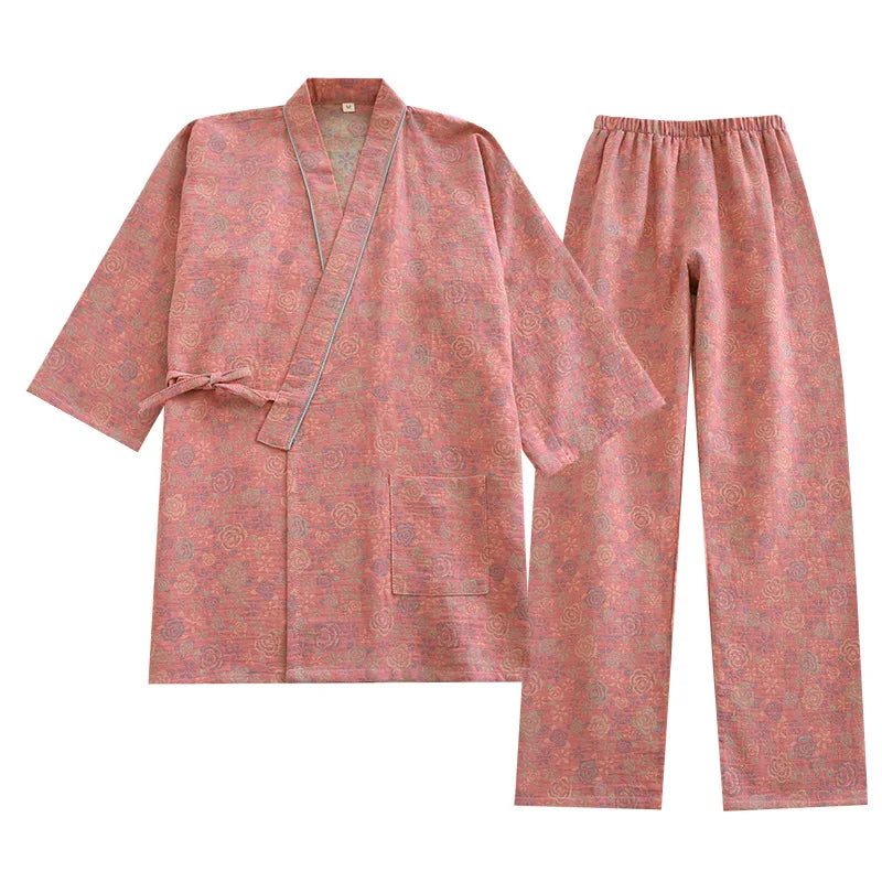 COTTON Lunita Longsleeve Kimono nightwear