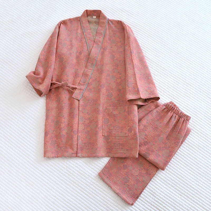 COTTON Lunita Longsleeve Kimono nightwear