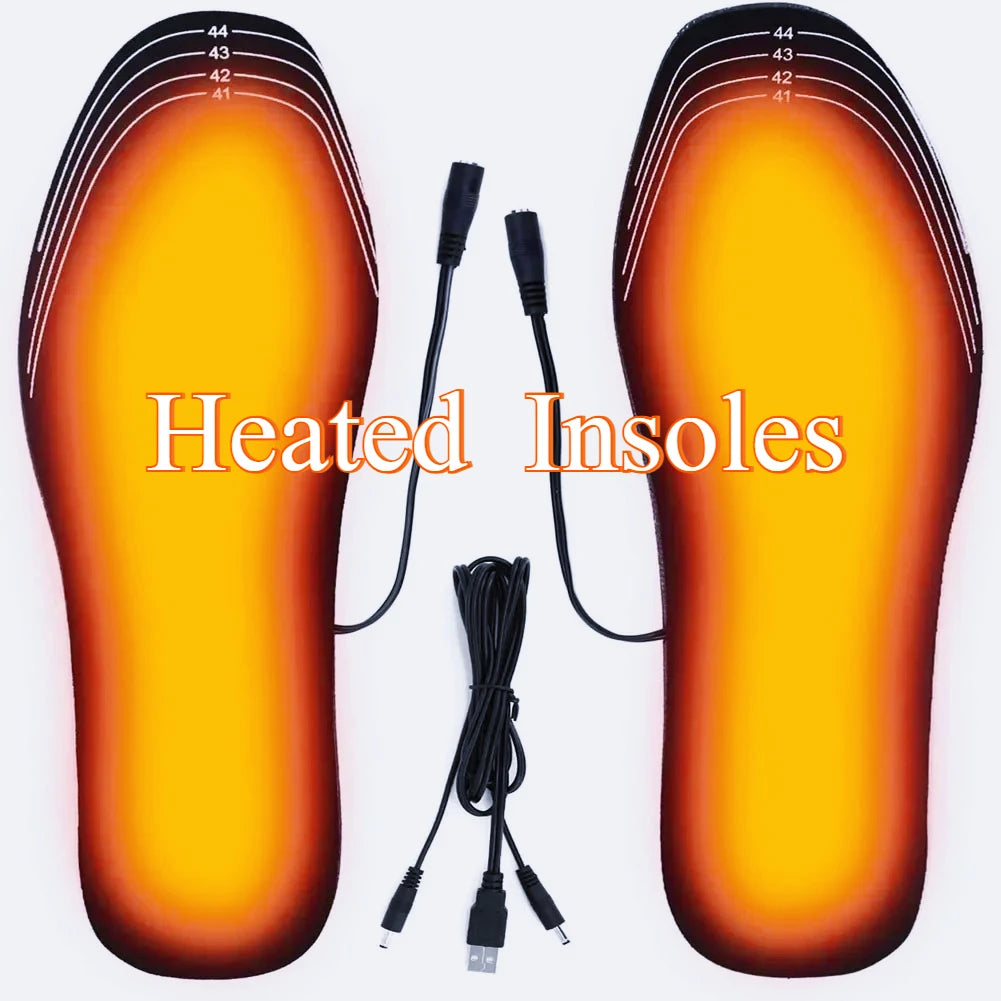 USB Heated Insoles Electric Foot Warming Pad Winter