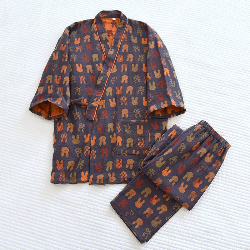 COTTON Lunita Longsleeve Kimono nightwear