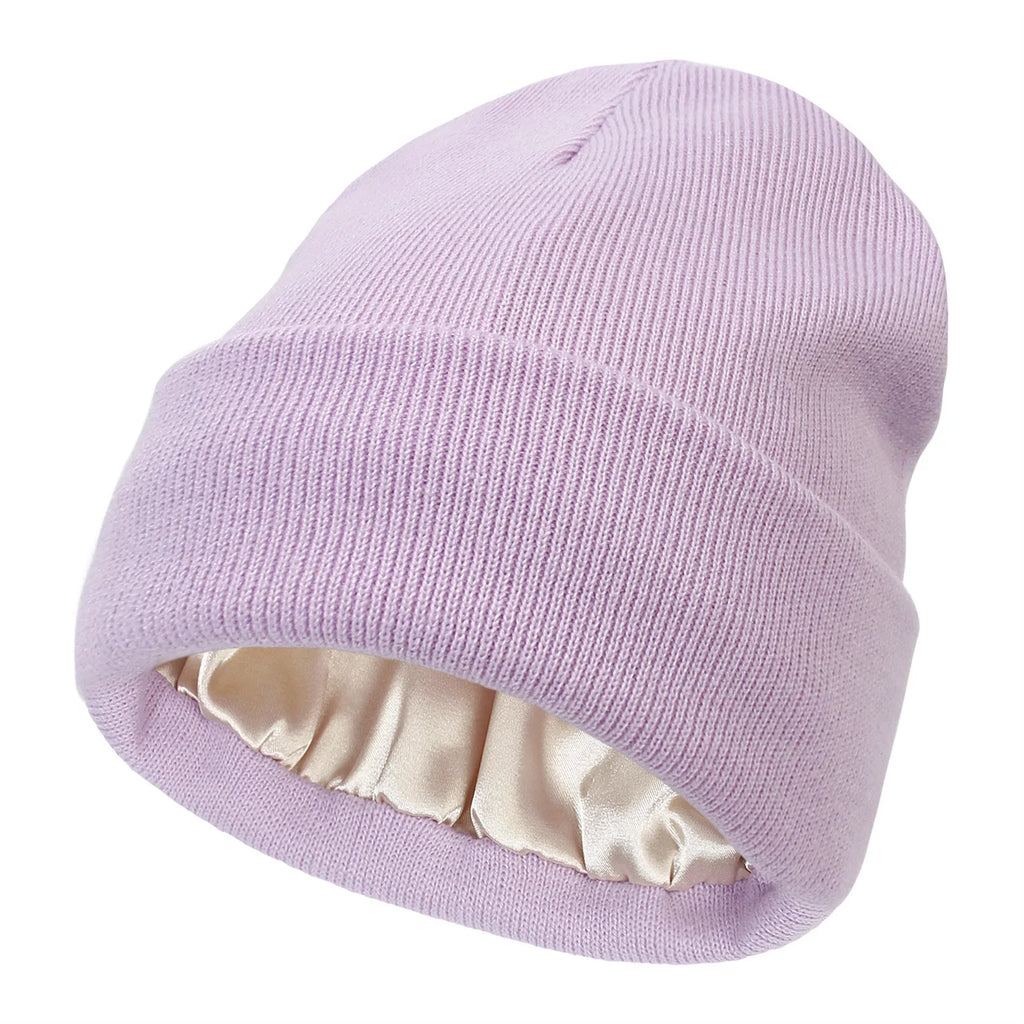 Silk Satin Bonnet winter  Beanie for Women
