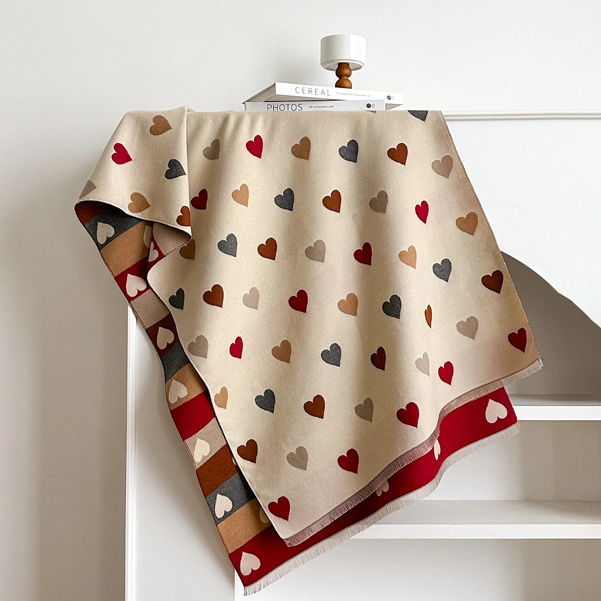 Lunita Retro Heart Scarf Winter