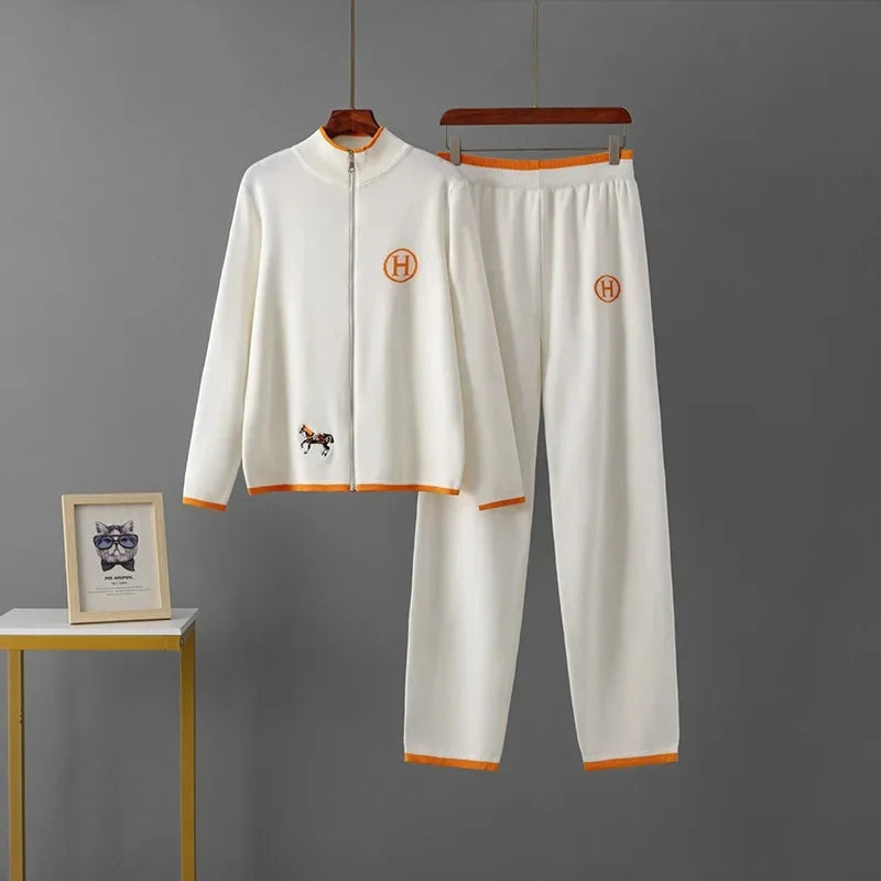 LUNITA Long Sleeve Knitted Outerwear set