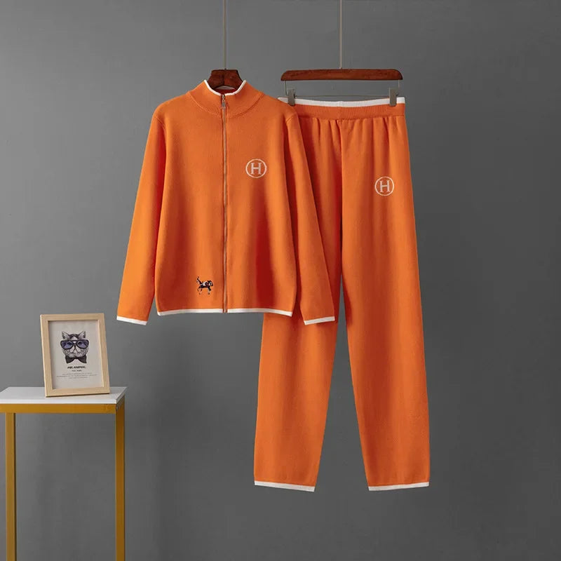 LUNITA Long Sleeve Knitted Outerwear set