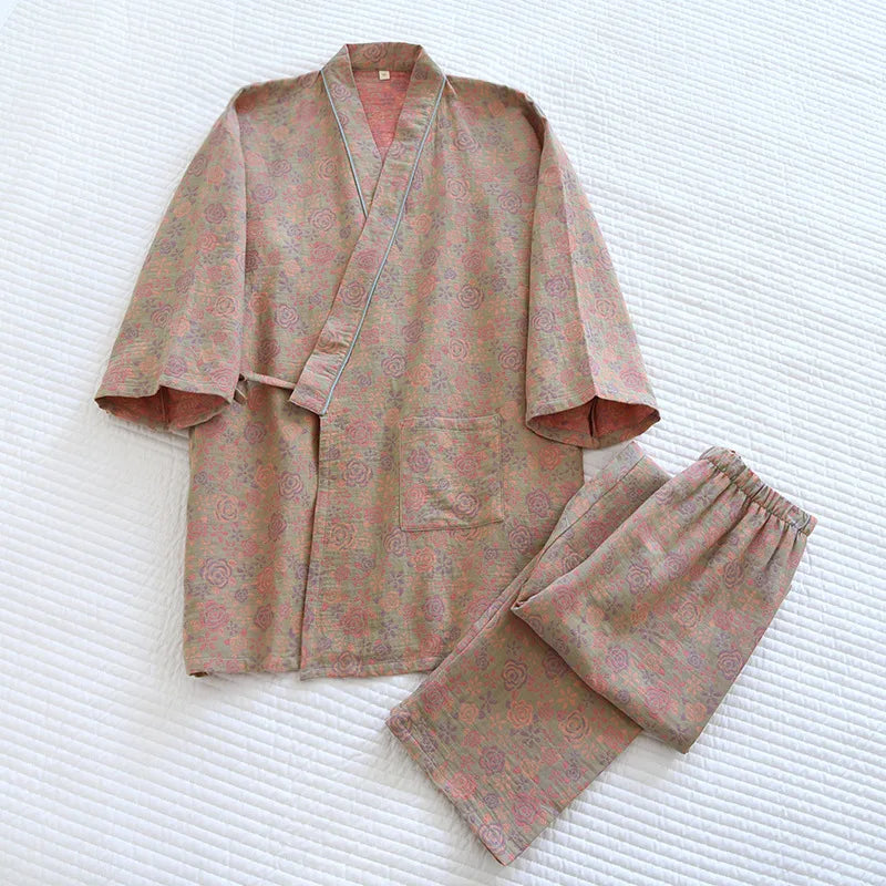 COTTON Lunita Longsleeve Kimono nightwear