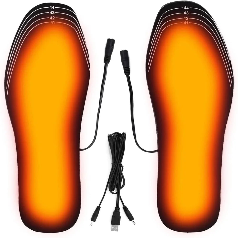 USB Heated Insoles Electric Foot Warming Pad Winter