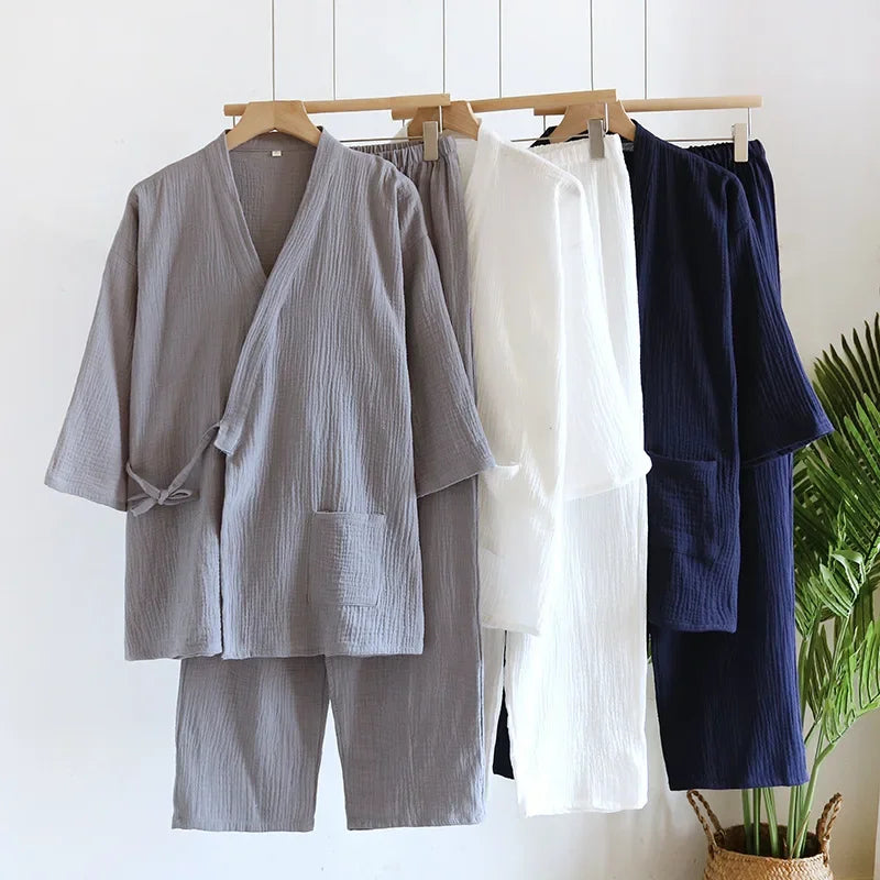 COTTON Lunita Men Kimono night wear