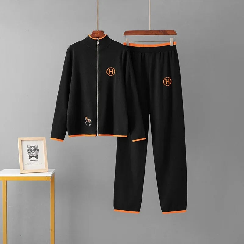 LUNITA Long Sleeve Knitted Outerwear set