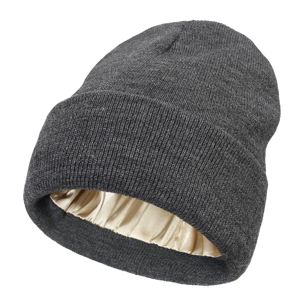 Silk Satin Bonnet winter  Beanie for Women